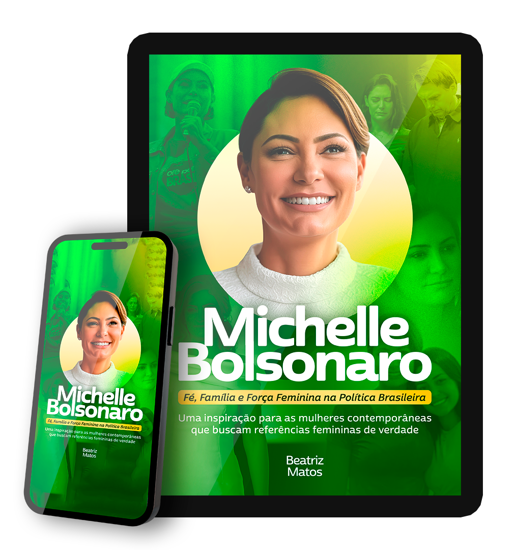 Mockup E-book Michelle Bolsonaro